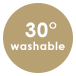 washable at 30°